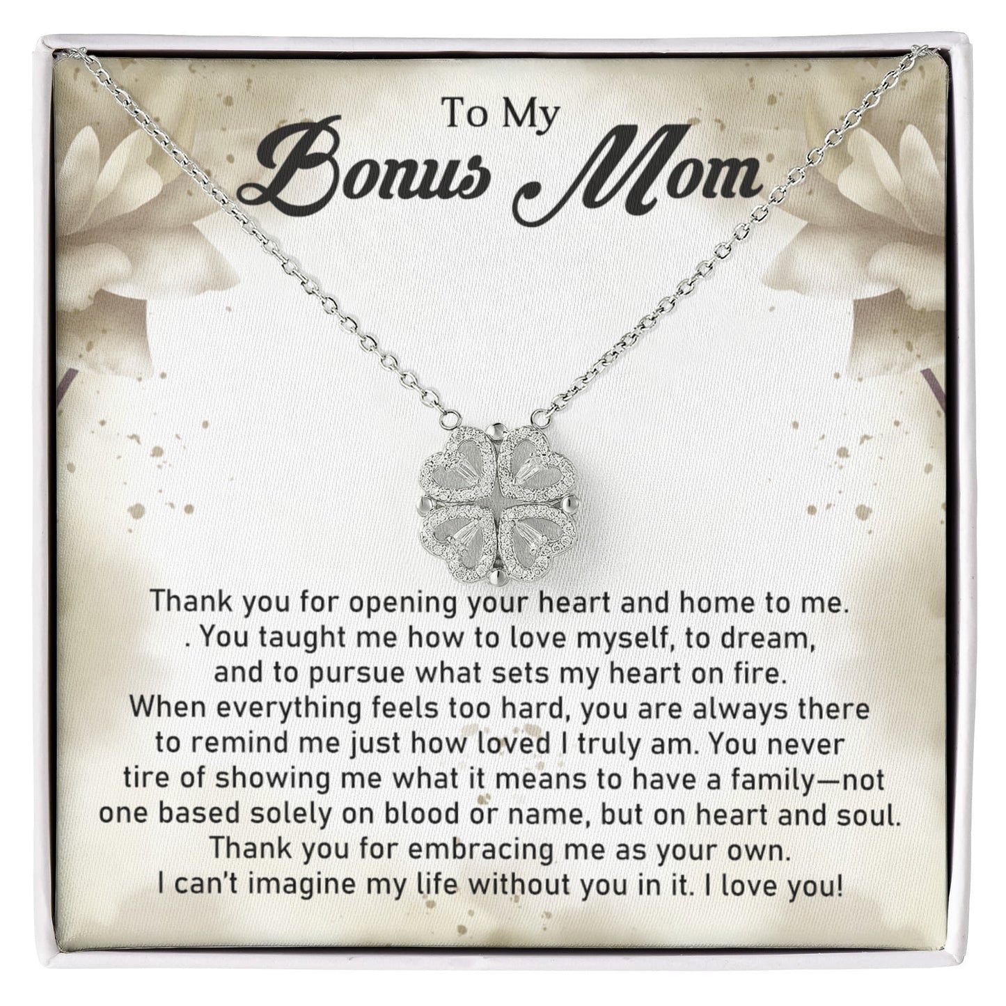 Bonus Mom Magnetic Heart Necklace