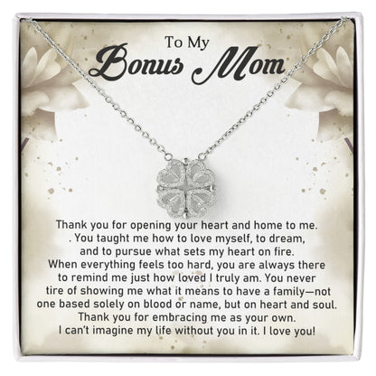 Bonus Mom Magnetic Heart Necklace