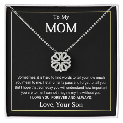 Luck and Love Magnetic Hearts Necklace from Son