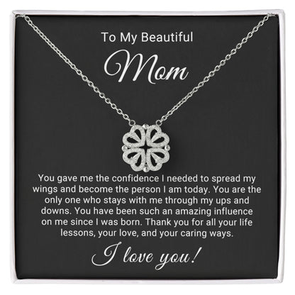 Mom Lucky Hearts Necklace