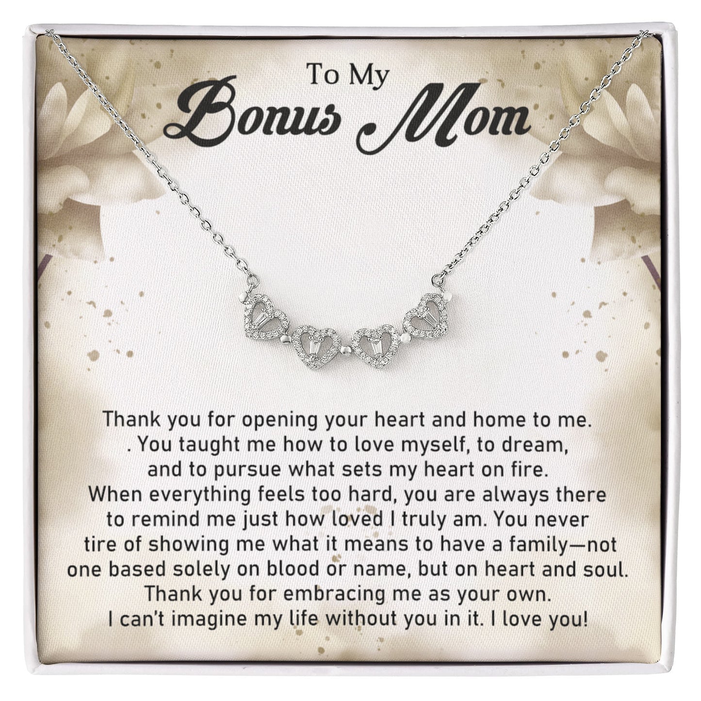 Bonus Mom Magnetic Heart Necklace