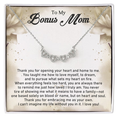 Bonus Mom Magnetic Heart Necklace