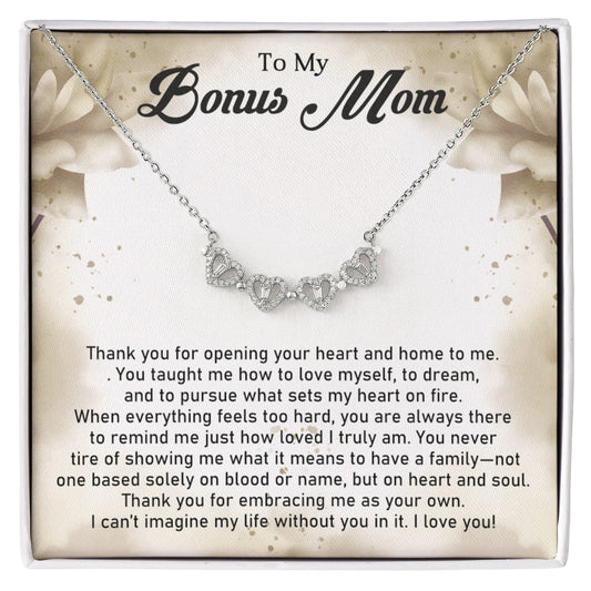 Bonus Mom Magnetic Heart Necklace