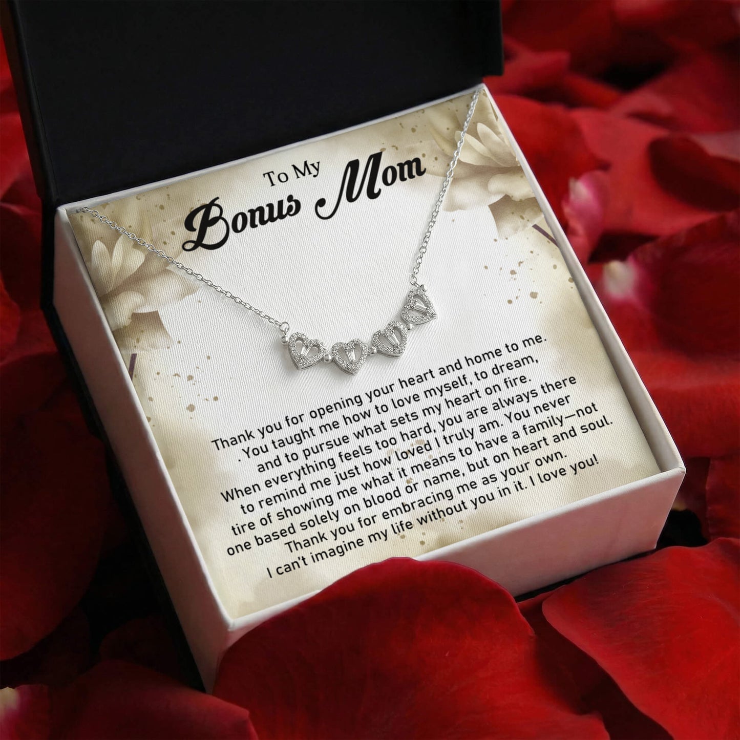 Bonus Mom Magnetic Heart Necklace