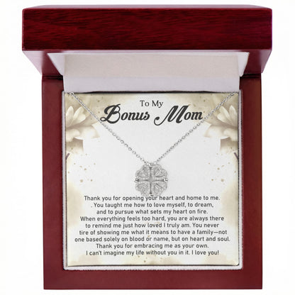 Bonus Mom Magnetic Heart Necklace