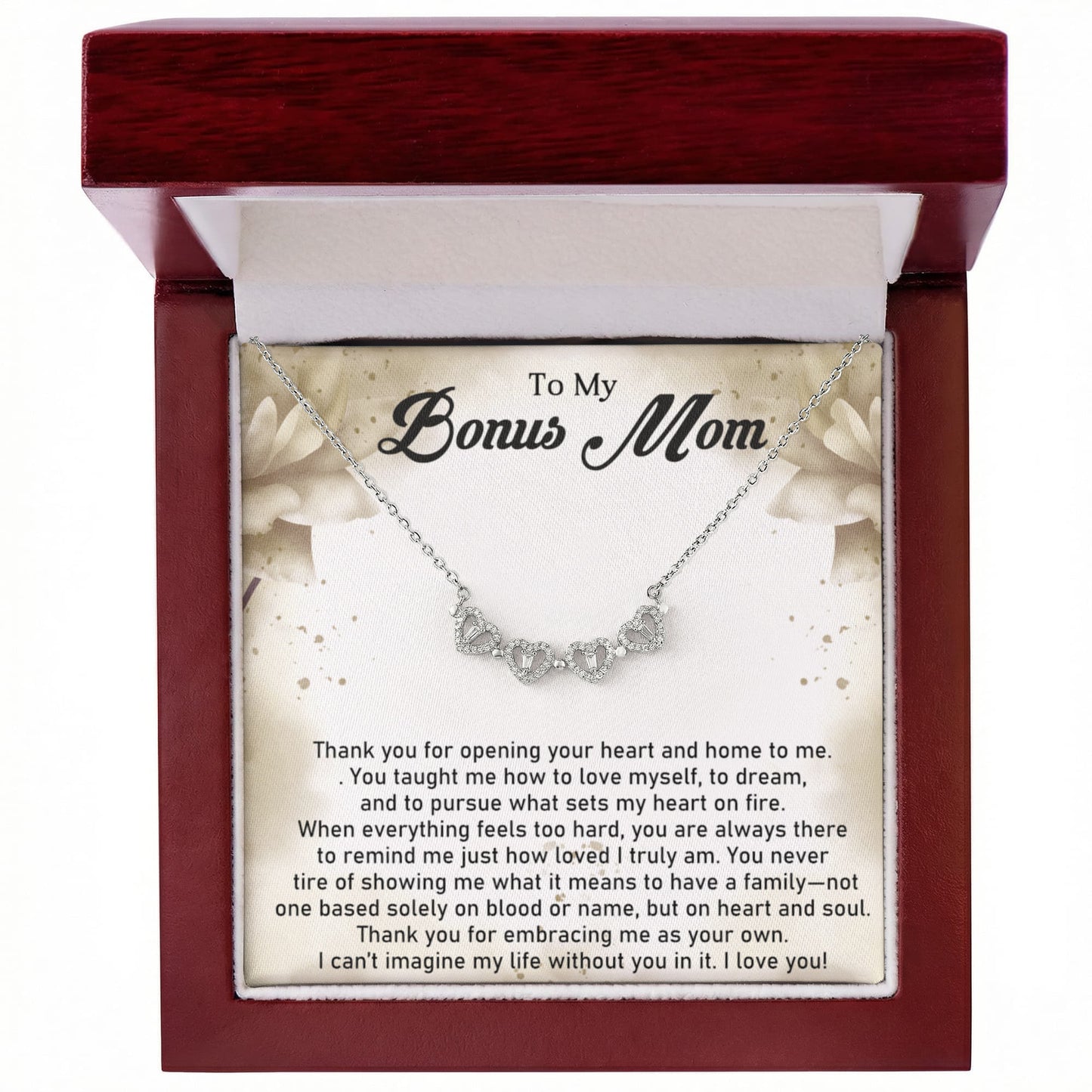 Bonus Mom Magnetic Heart Necklace