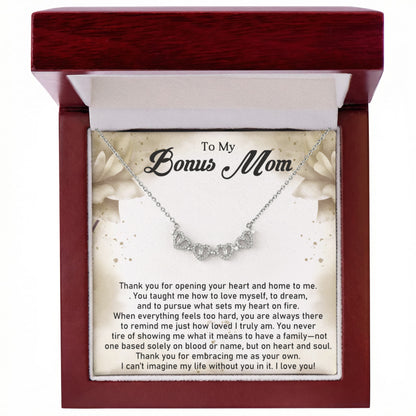 Bonus Mom Magnetic Heart Necklace