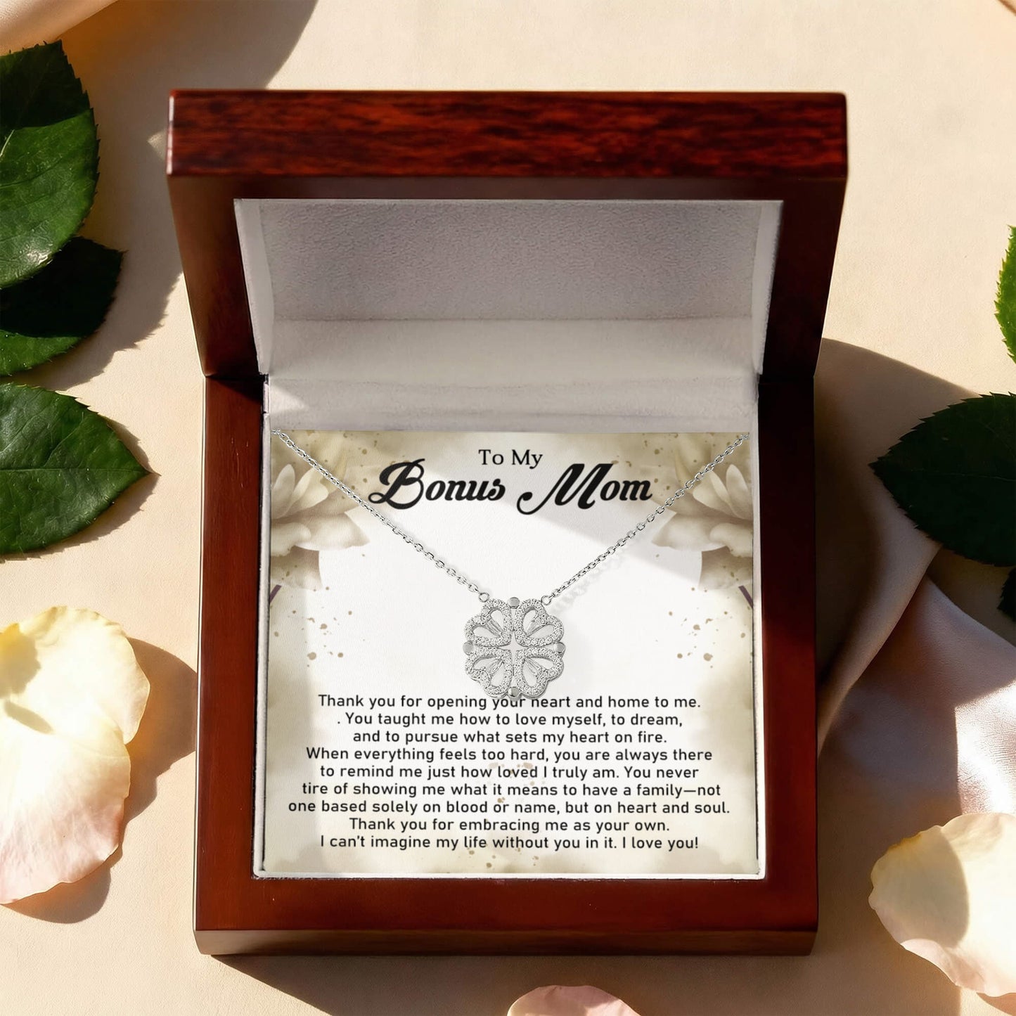 Bonus Mom Magnetic Heart Necklace