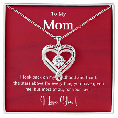Thank You Mom Love You Always Necklace