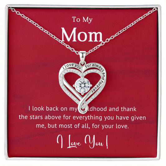 Thank You Mom Love You Always Necklace