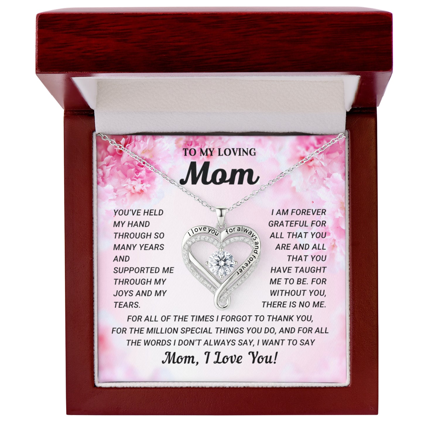 Love You Always Necklace for Mom