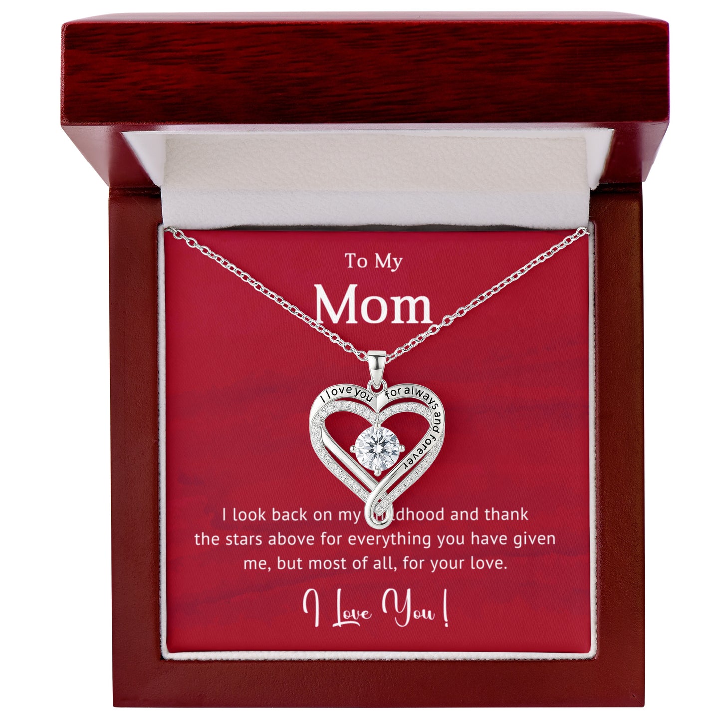 Thank You Mom Love You Always Necklace