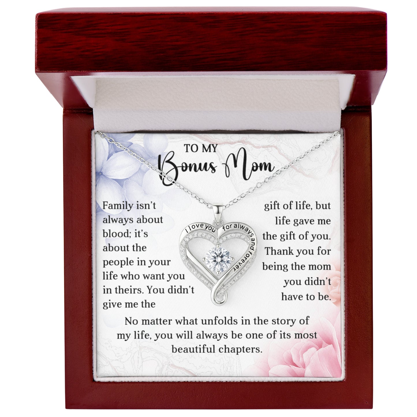 Love You Always Necklace for Bonus Mom