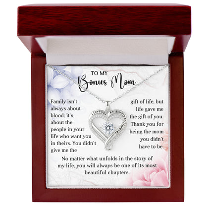 Love You Always Necklace for Bonus Mom