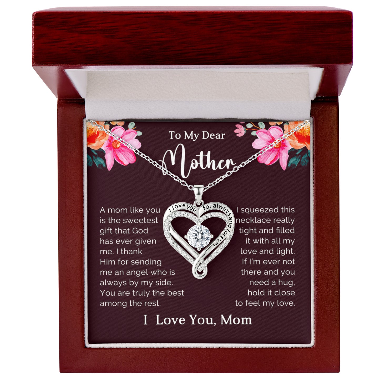 My Dear Mother Love You Always Necklace