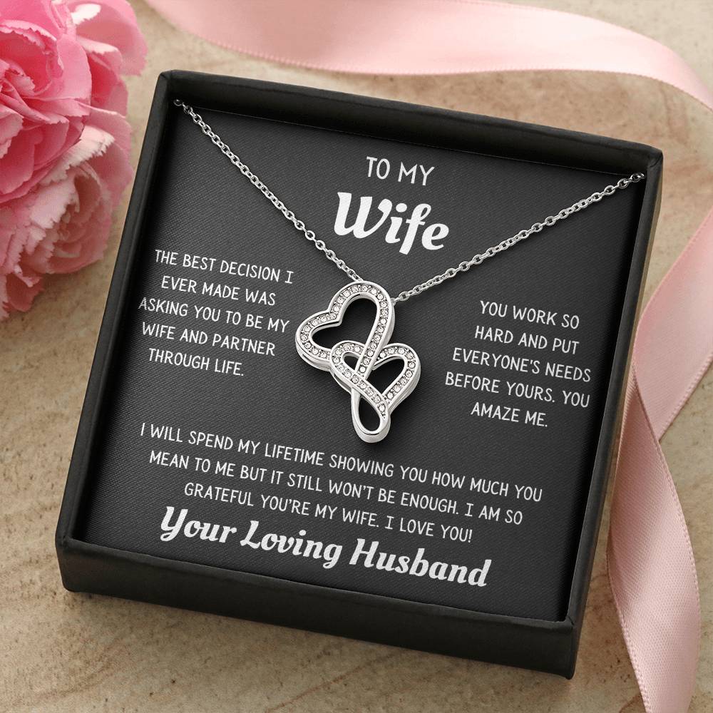 Heart to Heart Necklace to Wife