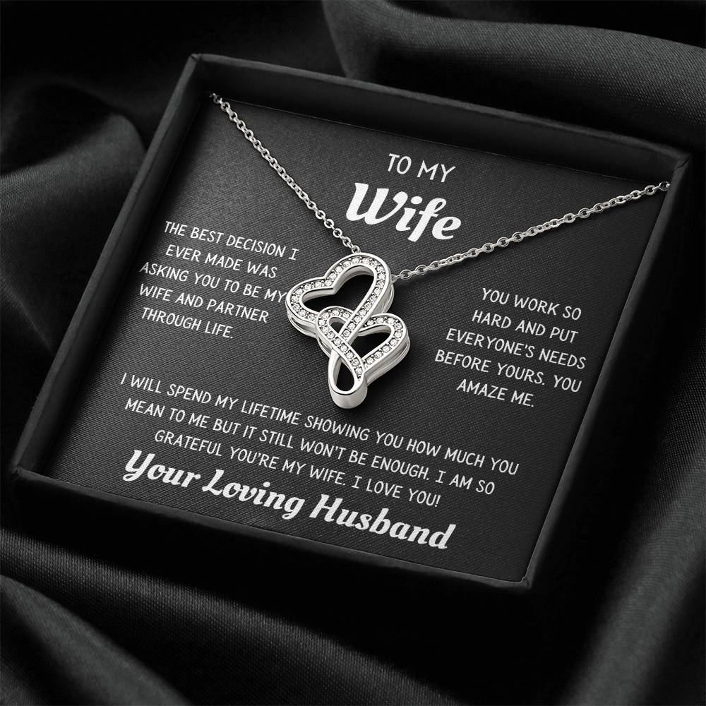 Heart to Heart Necklace to Wife