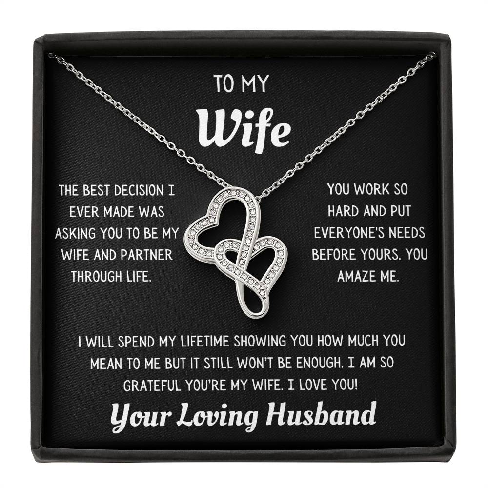 Heart to Heart Necklace to Wife