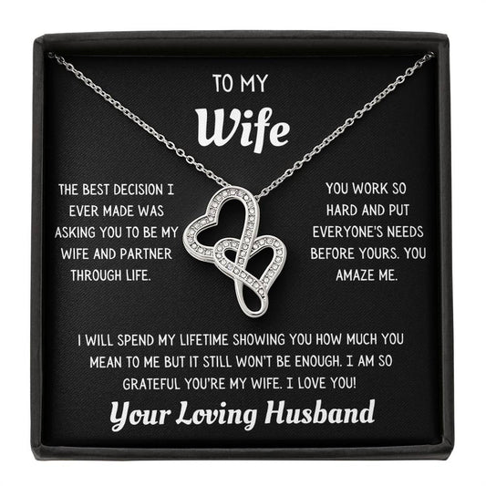 Heart to Heart Necklace to Wife