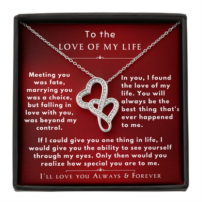 Love of My Life Heart to Heart Necklace