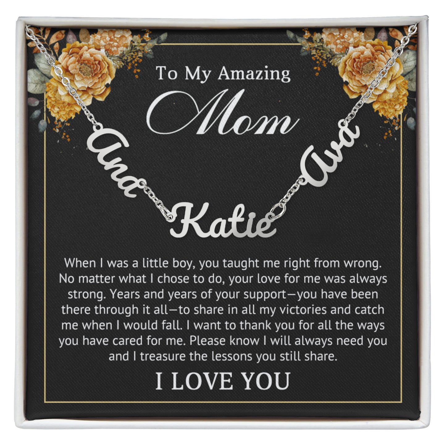 Personalized Multi-Name Necklace for Mom