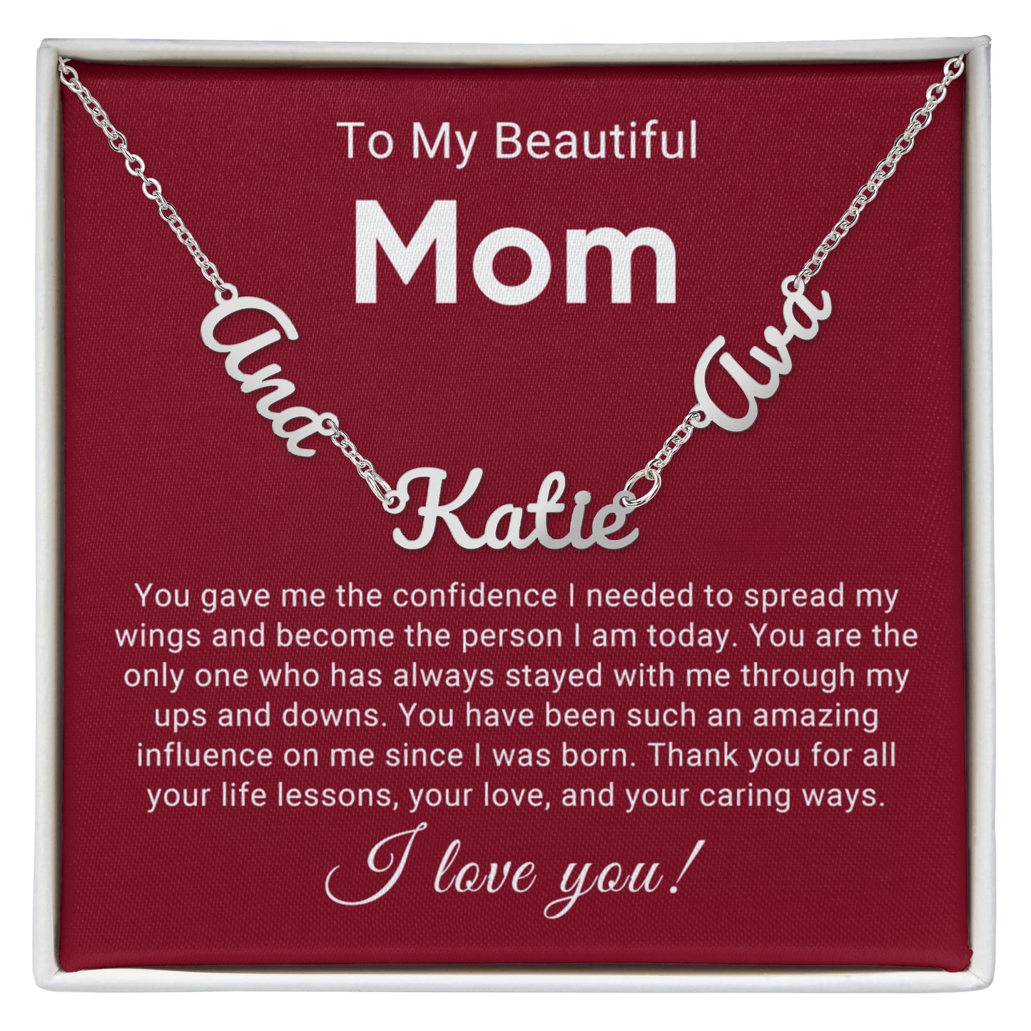 Multi Name Mom Personalized Necklace