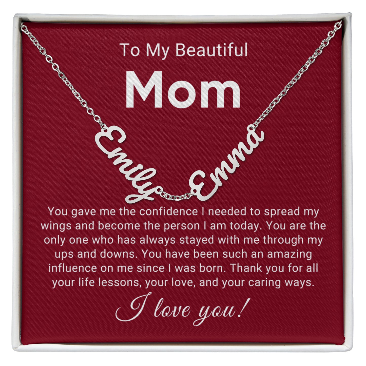 Multi Name Mom Personalized Necklace