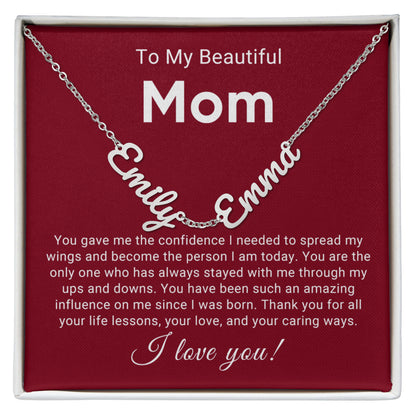 Multi Name Mom Personalized Necklace
