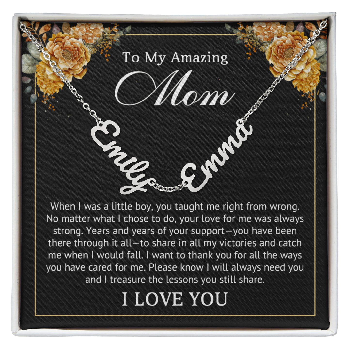 Personalized Multi-Name Necklace for Mom