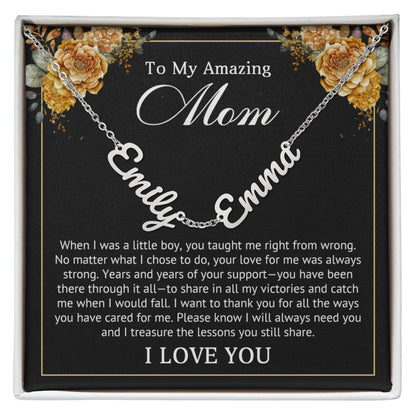 Personalized Multi-Name Necklace for Mom