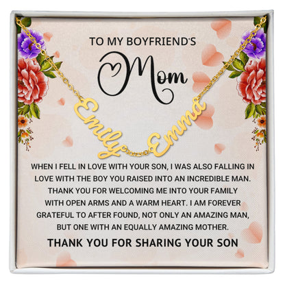 Multiple Name Necklace for Boyfriend's Mom