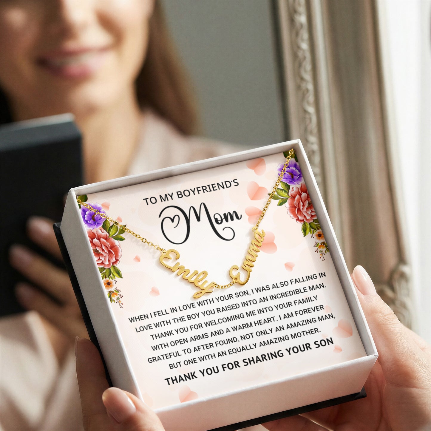 Multiple Name Necklace for Boyfriend's Mom