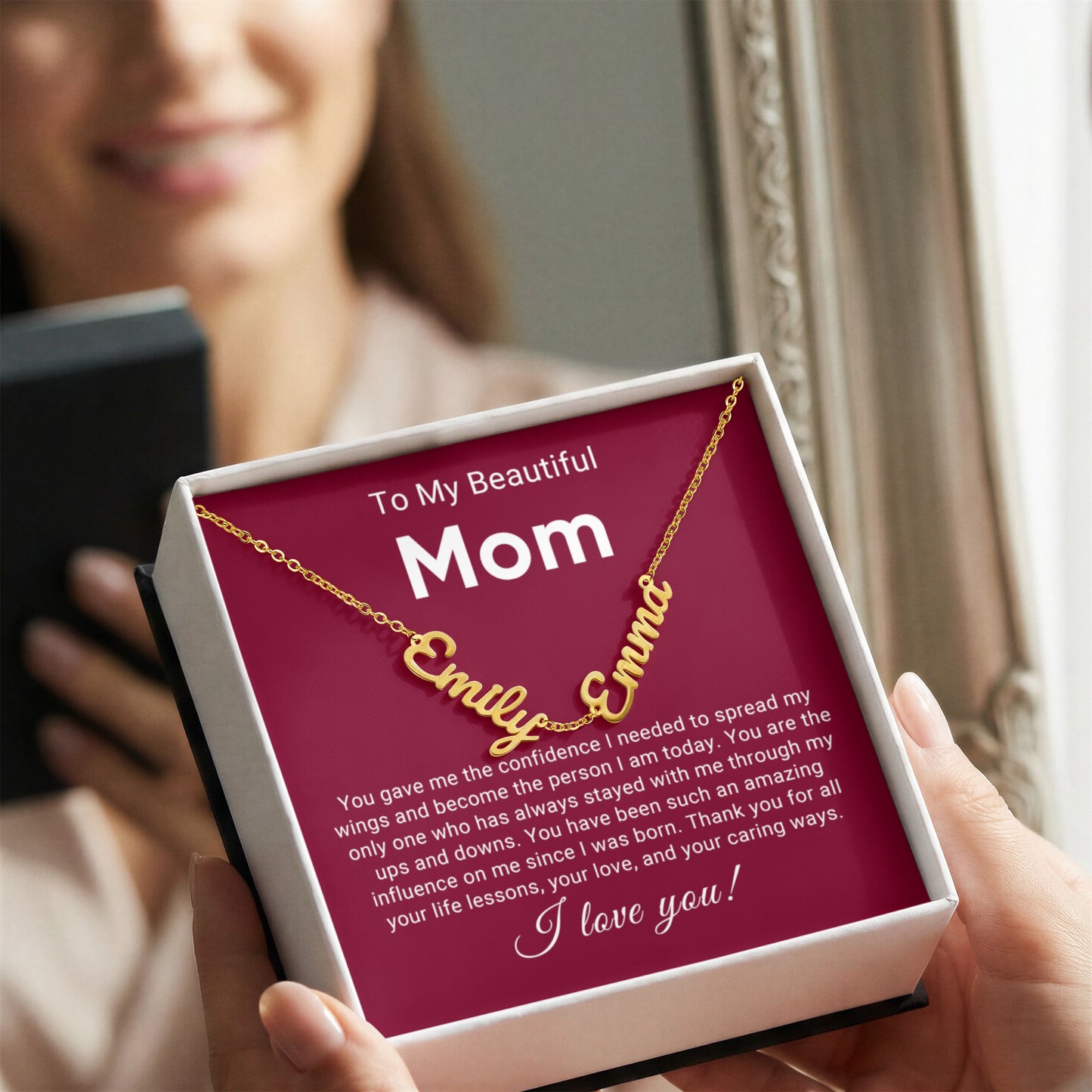 Multi Name Mom Personalized Necklace