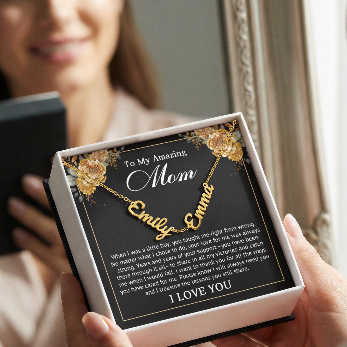 Personalized Multi-Name Necklace for Mom