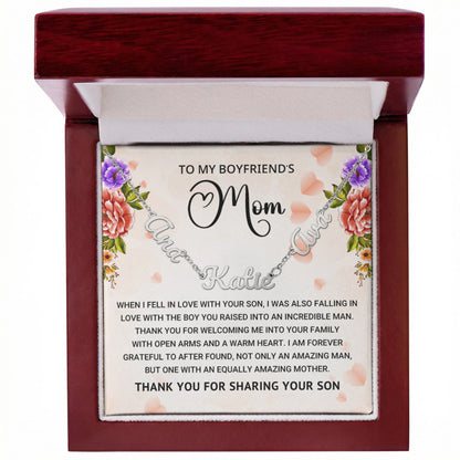 Multiple Name Necklace for Boyfriend's Mom