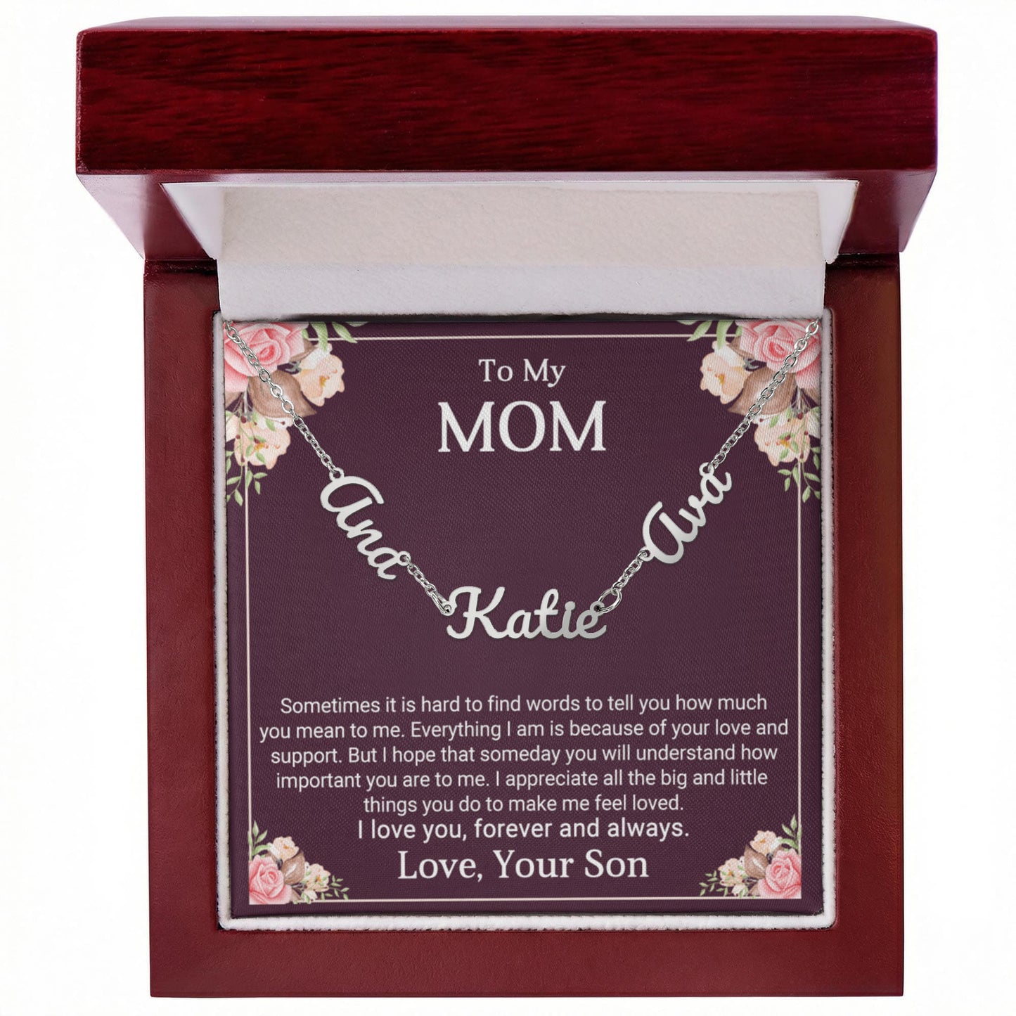 To Mom Personalized Name Necklace from Son