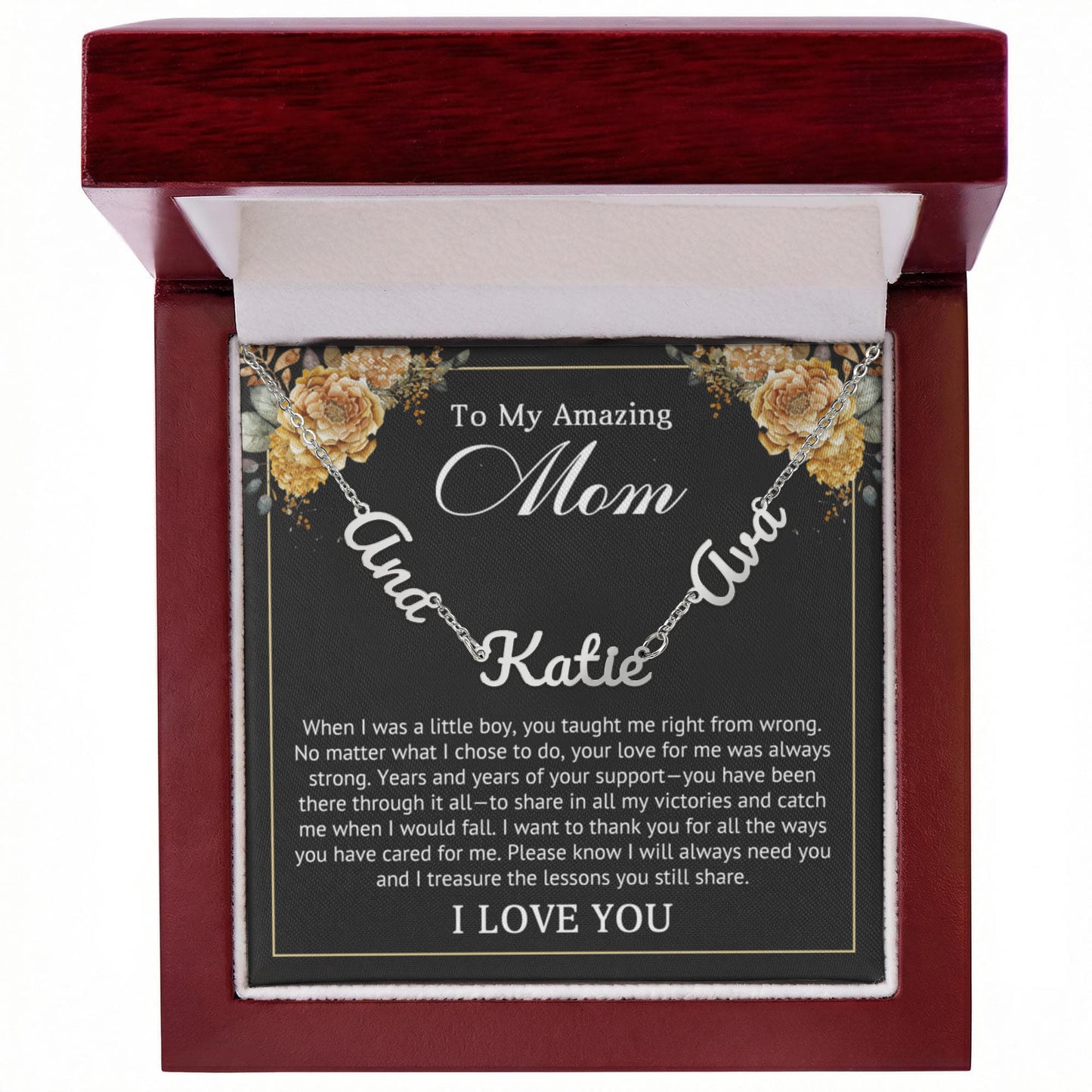 Personalized Multi-Name Necklace for Mom