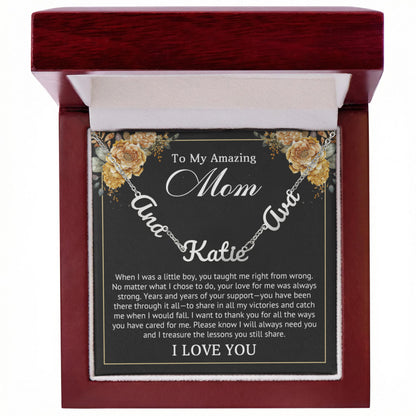 Personalized Multi-Name Necklace for Mom