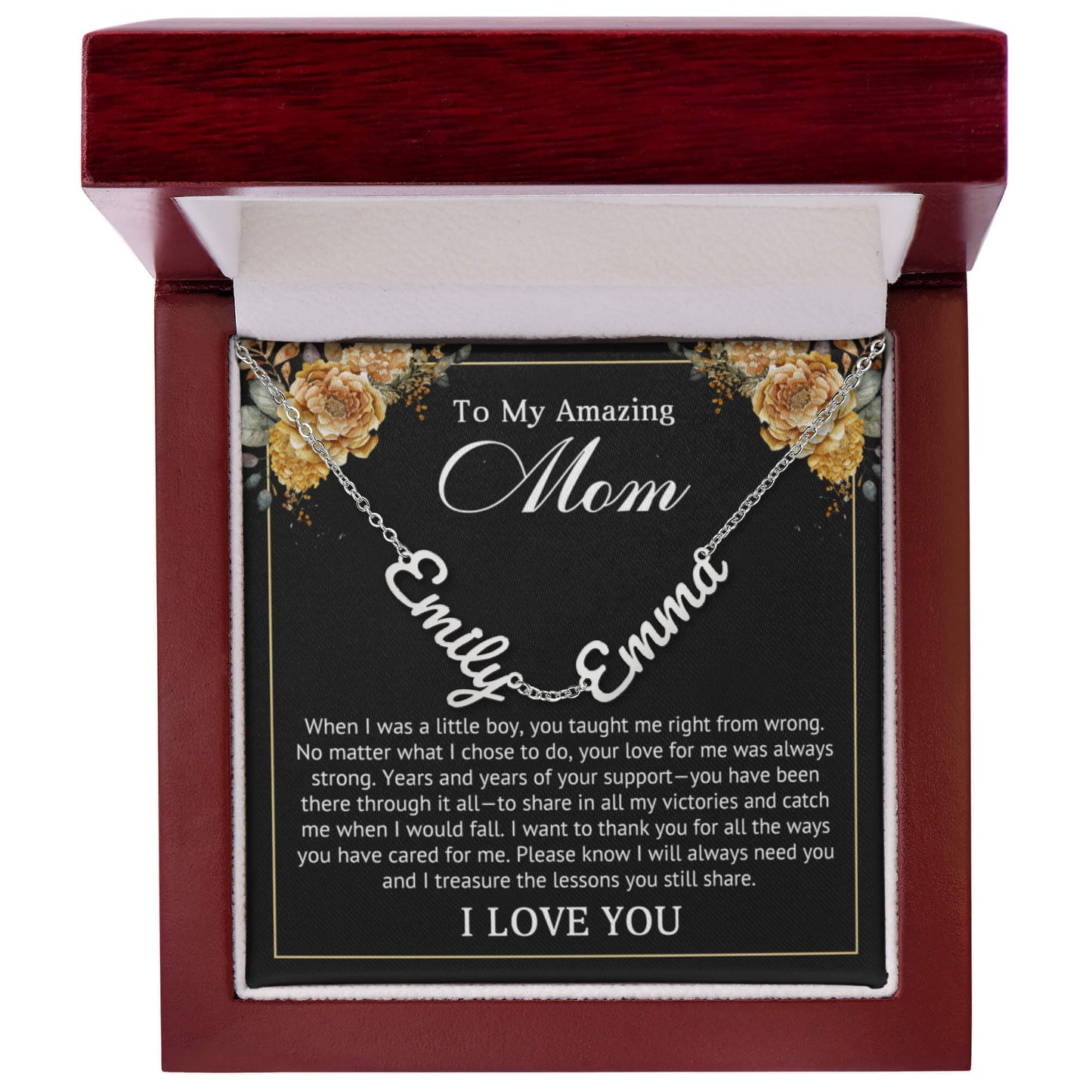 Personalized Multi-Name Necklace for Mom