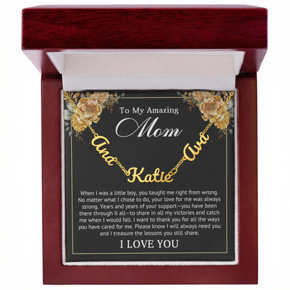Personalized Multi-Name Necklace for Mom