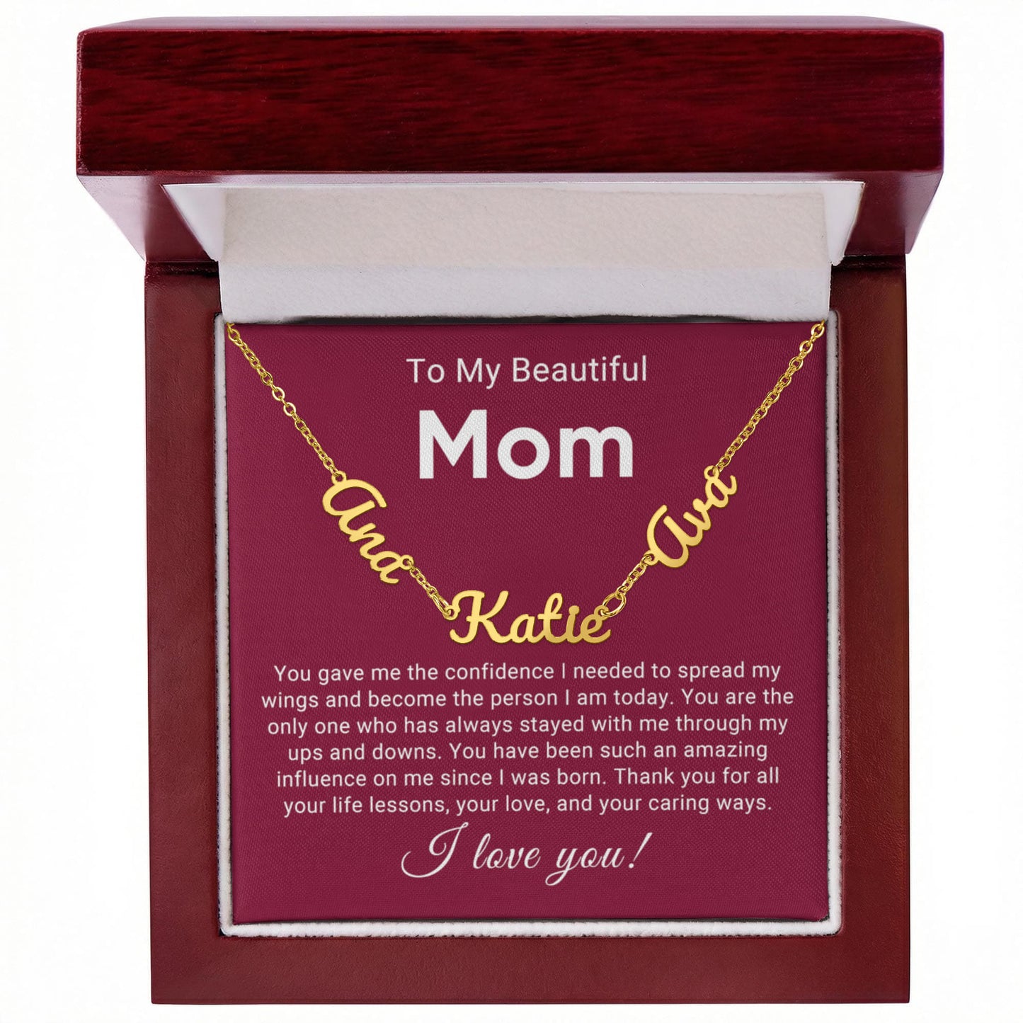 Multi Name Mom Personalized Necklace