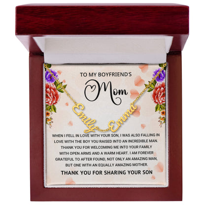 Multiple Name Necklace for Boyfriend's Mom