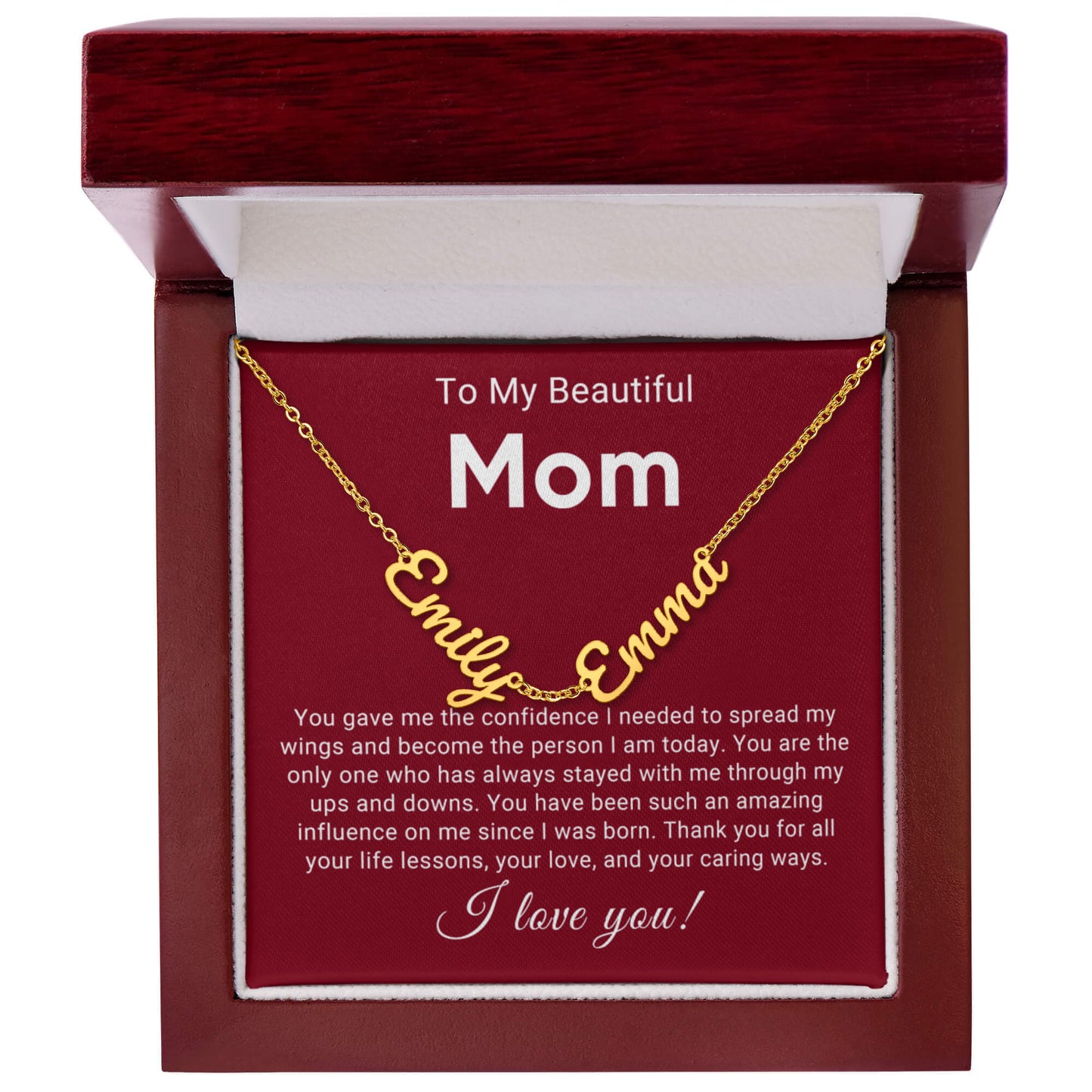 Multi Name Mom Personalized Necklace