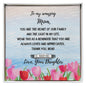 Personalized Engraved Mom Ring from Daughter