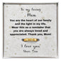 To my Loving Mom Engraved Women's Ring from Son