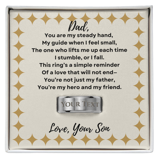 Dad Engraved Ring