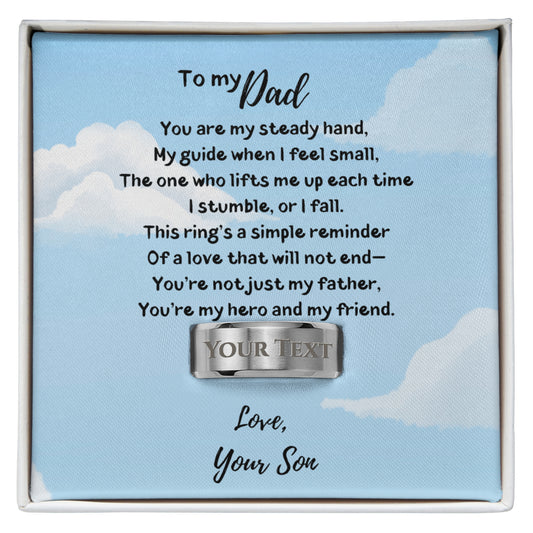 Dad Personalized Men's Ring from Son