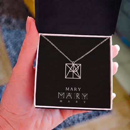 Personalized Monogram Necklace for Women, Custom Initial Necklace, Geometric Jewelry, Anniversary Birthday Gift, Daughter Christmas Gift, White Coat Ceremony Gift