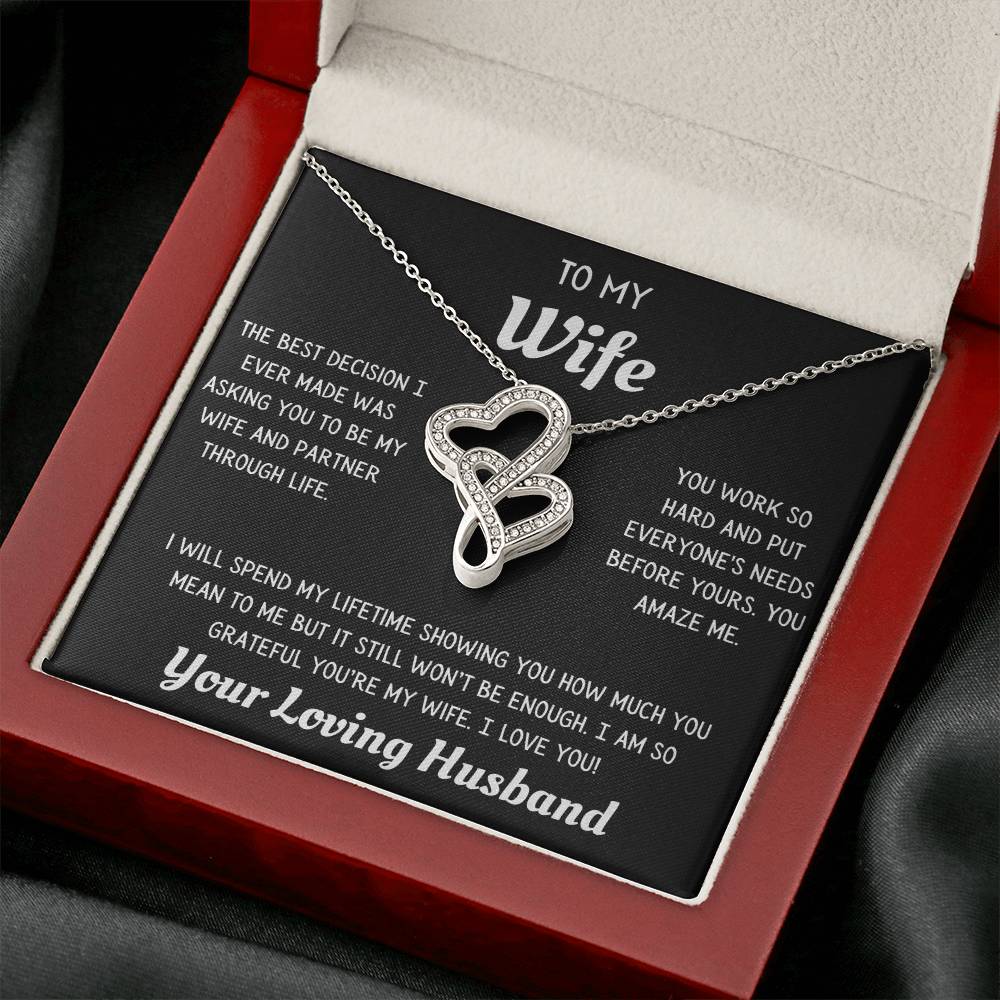 Heart to Heart Necklace to Wife