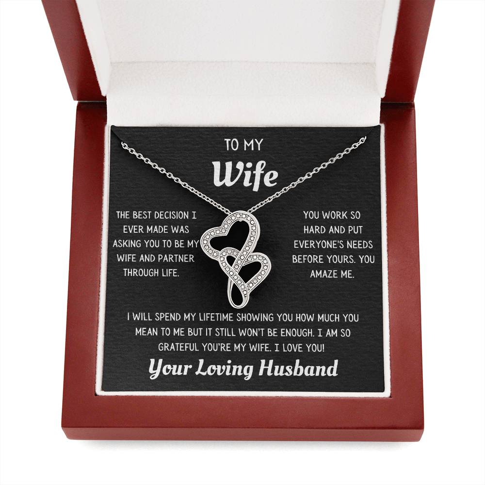 Heart to Heart Necklace to Wife